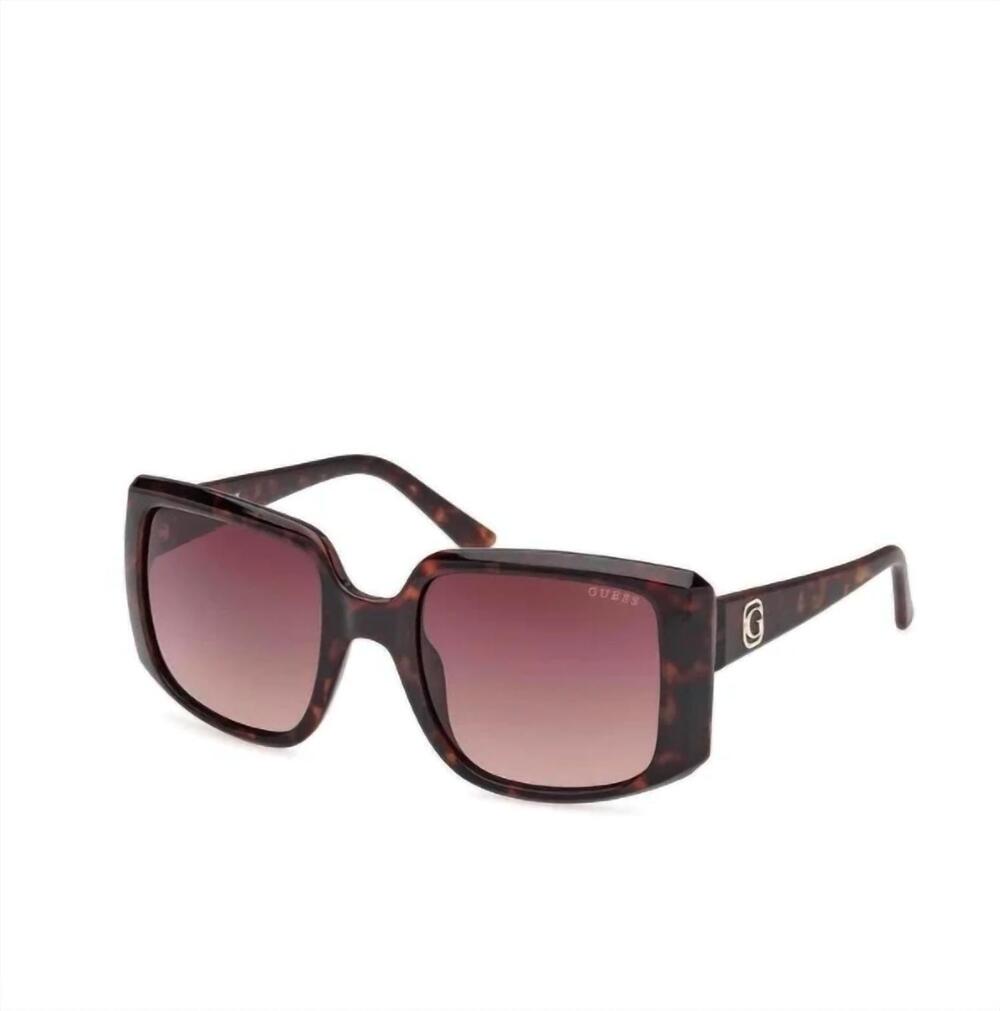 NEW GUESS women's square sunglasses in brown